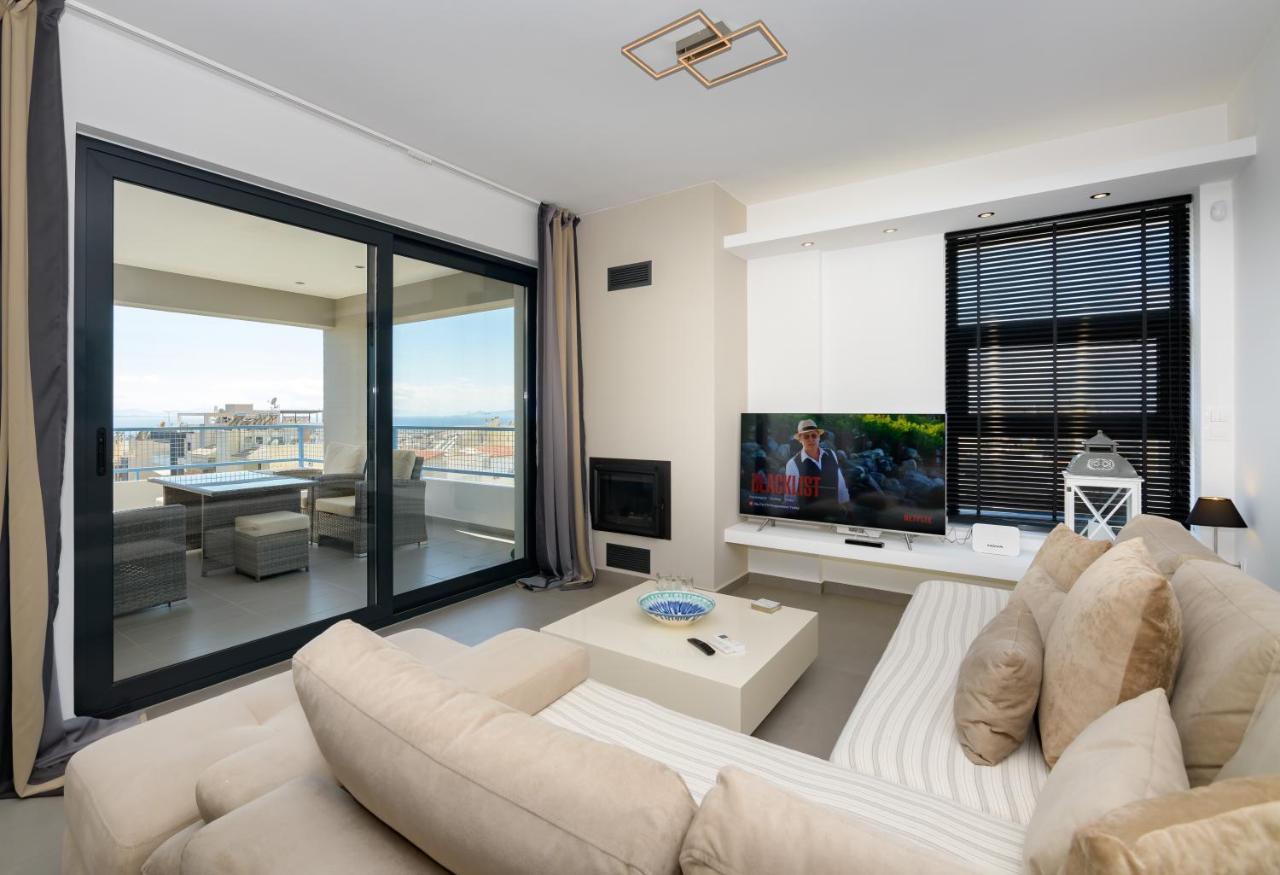 Stylish 2Br Flat With Stunning Views & Prv Parking Appartement Athene Buitenkant foto